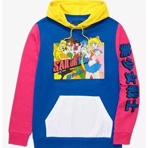 Pretty Guardian Sailor Moon Sailor Guardians Group Portrait Color Block Hoodie
